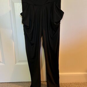 Black Women's Slouchy/Stretchy Statement Pocket Pants